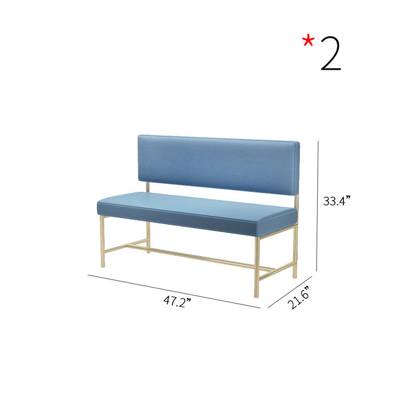 Devendri 47.2'' Faux Leather Loveseat