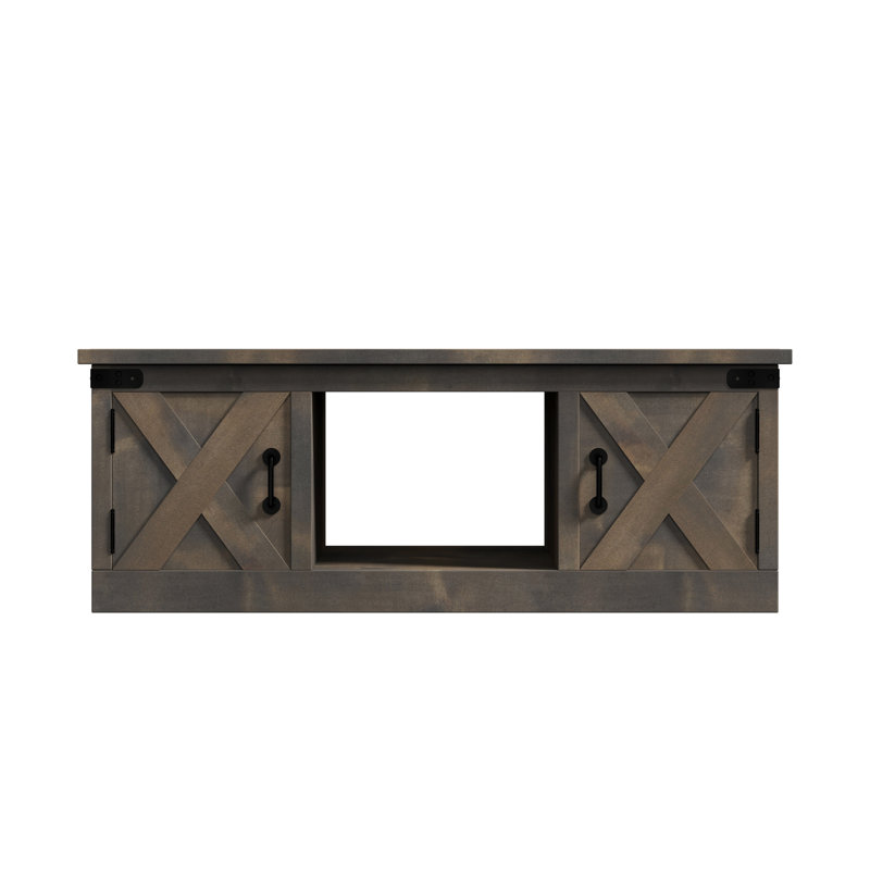 Hungerford Farmhouse 48-inch Coffee Table, No Assembly Required, Barnwood