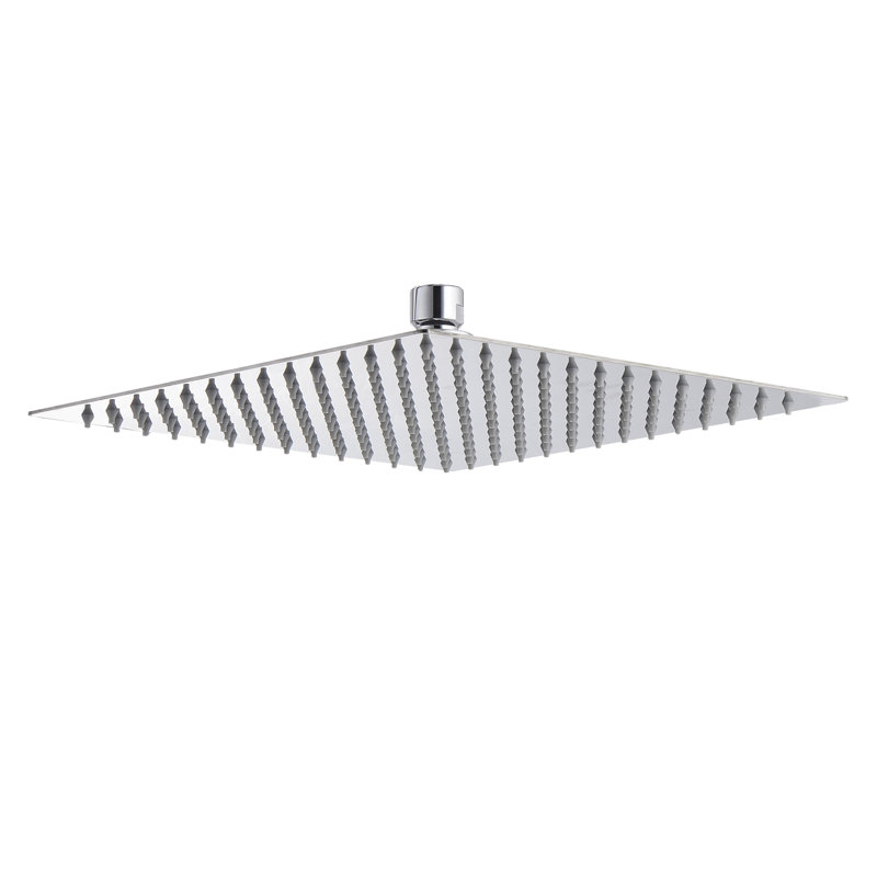 Pomme de douche carrée 12 po, Chrome