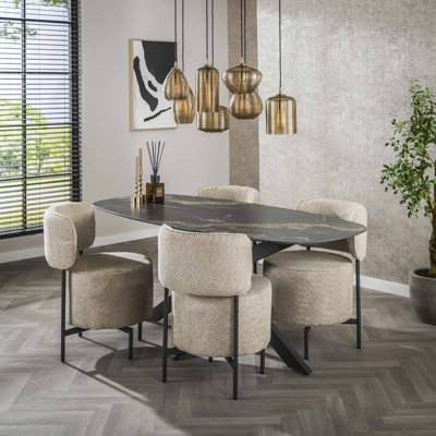 Darresha Metal Base Dining Table
