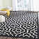 Mandel Geometric Hand Woven Indoor / Outdoor Area Rug