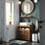 Mayfair 60cm Single Bathroom Vanity Base Only in Brown