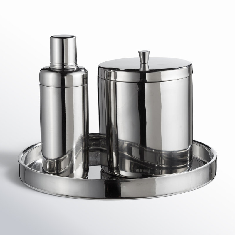 Stainless Steel Bar Tool Set, Silver