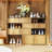 Expandable And Removable Eight-Door Woodgrain Shoe Cabinet