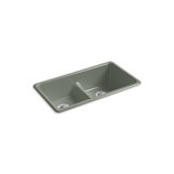IronTones® Kohler 33" L x 18.75" W Drop-in Smart Divide Double-Equal Kitchen Sink