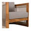 Ensemble de salle à manger d'extérieur en bois d'acacia rustique moderne avec chaises en corde tissée et table à lattes ronde d'yahir-133878497-133878501