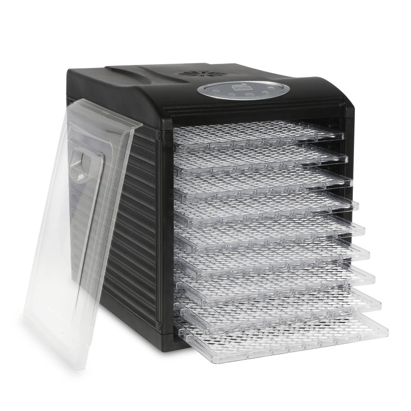 Ivation 9-Tray Black Digital Food Dehydrator with Adjustable Thermostat