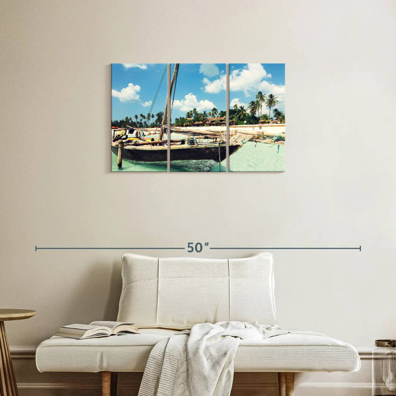 Mehar Zanzibar Island Boat, 20" H x 33" W