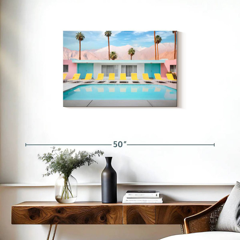 Lilie Palm Springs Pool Day, H 20 po x l 30 po