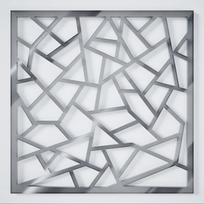 Très petits panneaux muraux décoratifs en acrylique Venice, l 7 3/8 po x H 7 3/8 po x T 1/8 po, miroir argent