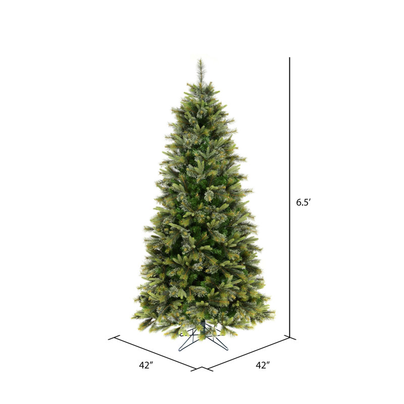 Cashmere 9.5' Green Artificial Christmas Tree, 6.5' H, Unlit
