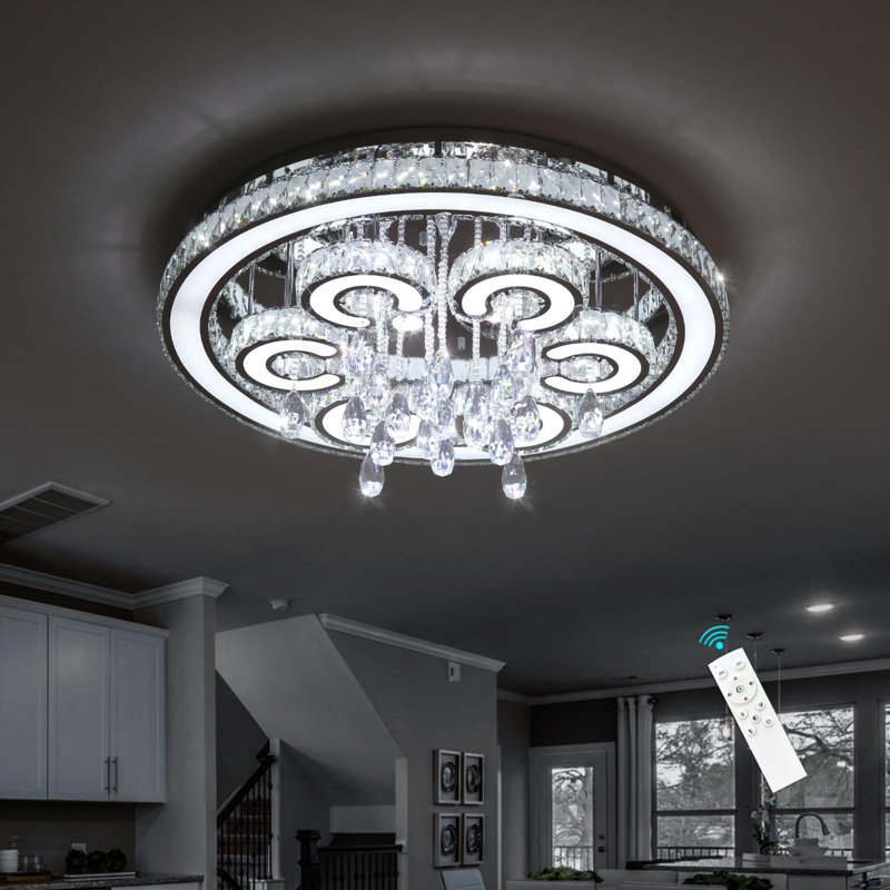 Lustre en cristal Glam, Argent argent