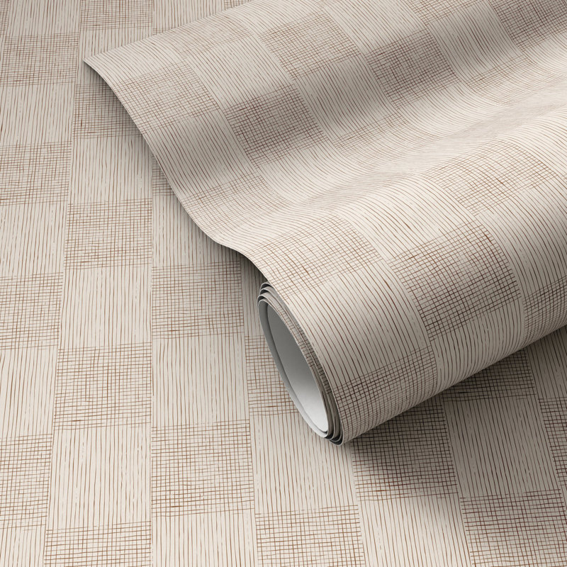Checkers Terralon Wallpaper Roll, Terracotta II