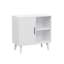 Buffet 31,5 po Latonnia, armoire de rangement de cuisine, armoire d'appoint avec pieds en bois massif