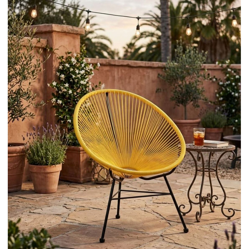Chaise d'appoint Marilyse, Jaune