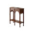 Walnut Solid + Manufactured Wood Rectangular Console Table