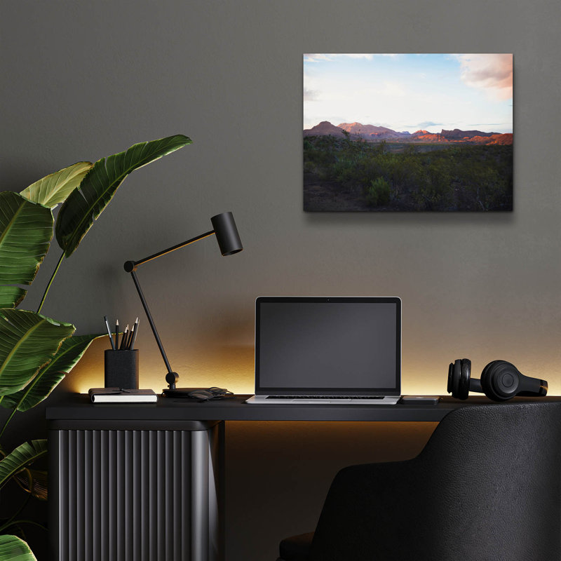 «Big Ben Sunset 1» par Sonja Quintero, art mural en verre acrylique, H 12 po x l 16 po x P 0,13 po