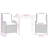 Garden Dining Set Gray, Black, Dark Gray-1317225315
