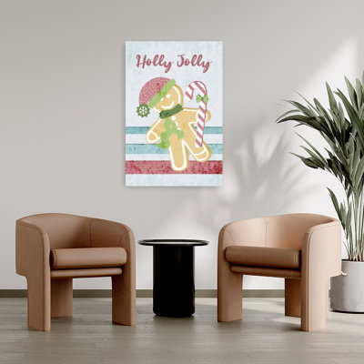 Impression sur toile Holly Jolly Gingerbread
