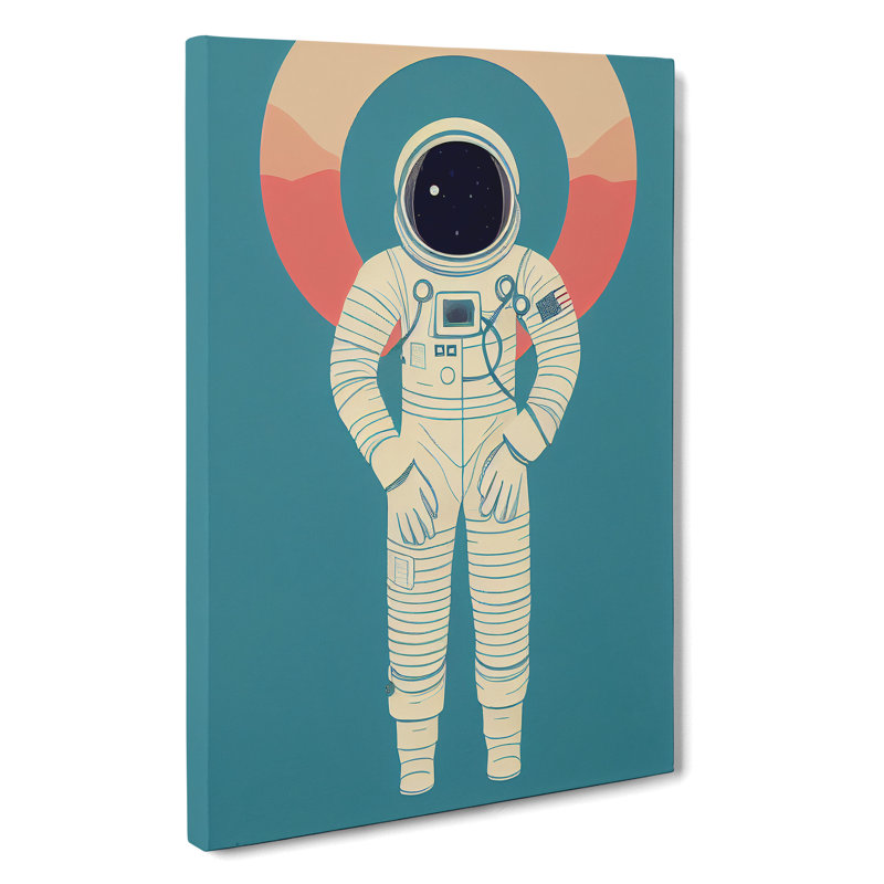 Astronaut Pop Art No.6 - Wrapped Canvas, 50cm H x 35cm W x 3cm D