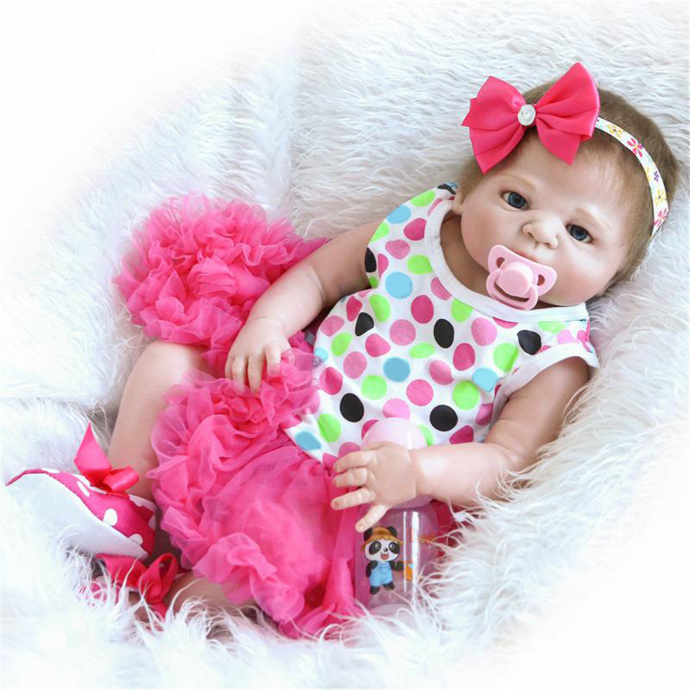 Reborn Full Body Silicone Girl Baby Doll