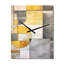 Horloge murale jaune et grise entrecroisée I - formes abstraites-1640547985