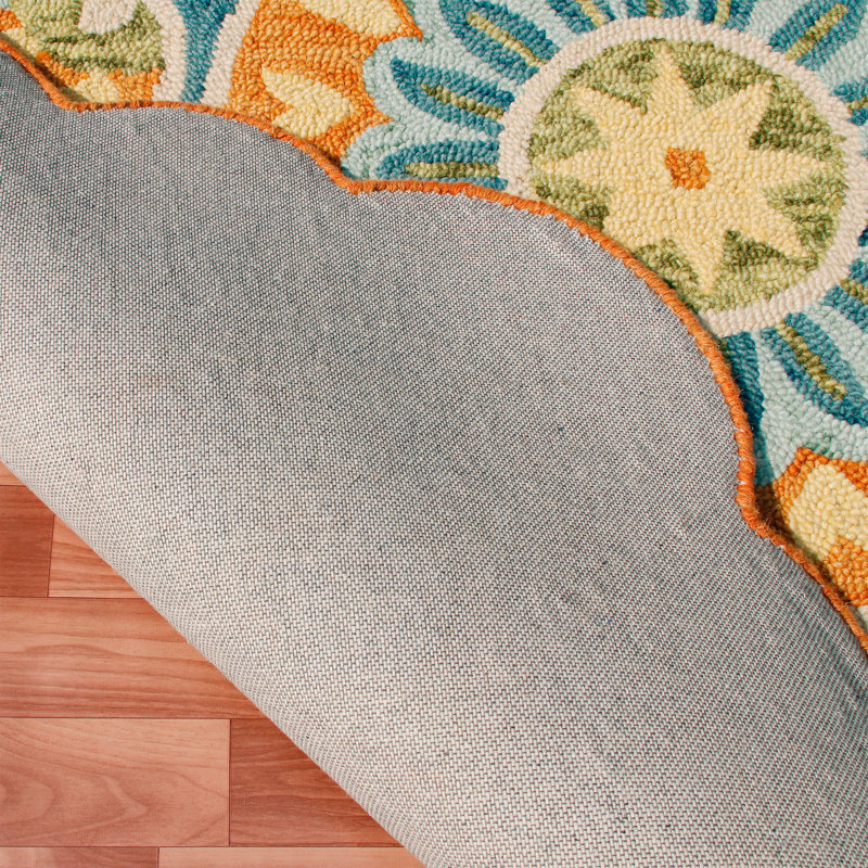 Aisosa Hand Tufted Wool Indoor Rug, Round 6' 