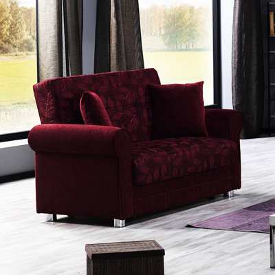 Burgundy Upholstered With Storage - Bed, 120 Lb Package Weight, 36.59 In Height, 60.12 Depth, Easy Assembly, Chenille Material Into 31.83 Width, 114.45 Technology For Conversion