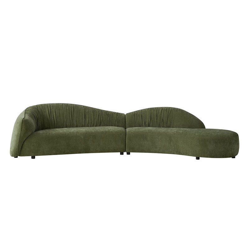 Canapé confortable avec méridienne 145,67 po Mid-Century