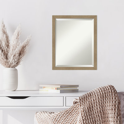Miroir mural en bois