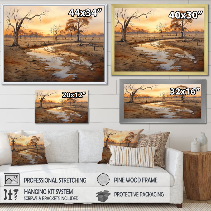 Paysage australien australien VI - Australie, art mural, Toile tendue, H 12 po x l 20 po x P 1 po