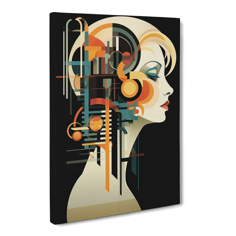 Bauhaus Nouveau - Print on Canvas, 50cm H x 35cm W x 3cm D