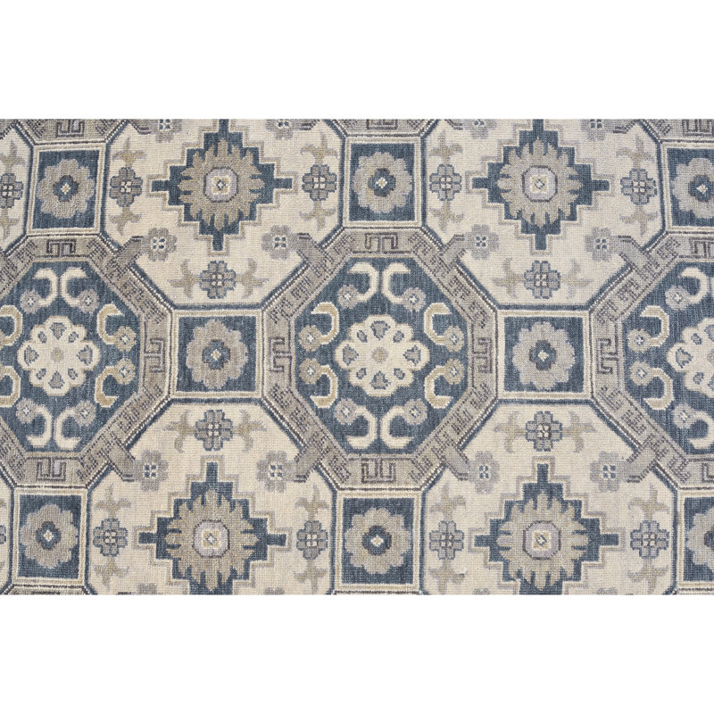 TUKNSULTAIVBL Wool Geometric Area Rug, Rectangle 10' x 14'