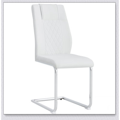 Modern Dining Chairs with Faux Leather Padded Seat Dining Living Room Chairs Upholstered Chair