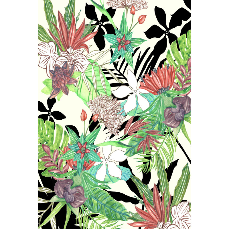 Floral Paradise II by Melissa Wang - Wrapped Canvas Painting, 122cm H x 81cm W