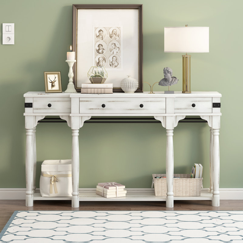 Mariela 60.09'' Console Table, White