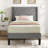 Twin Size Velvet Bed Frame with Wingback Headboard, Upholstered Platform Bed with Wing Side Channel Tufted Headboard, Solid Wooden Slats Support, No Box Spring Needed, Noise Free, Dark Grey-514089475-514089484