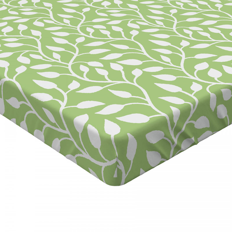 Microfiber Floral Fitted Sheet, Full Fitted Sheet