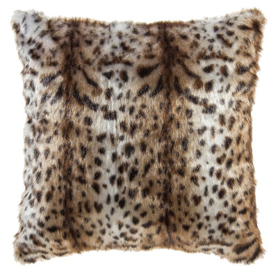Animal Print Reversible Throw Pillow
