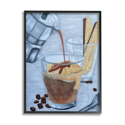 " Decadent Dessert Espresso Pour " by Ale Saiz Studio Painting Print