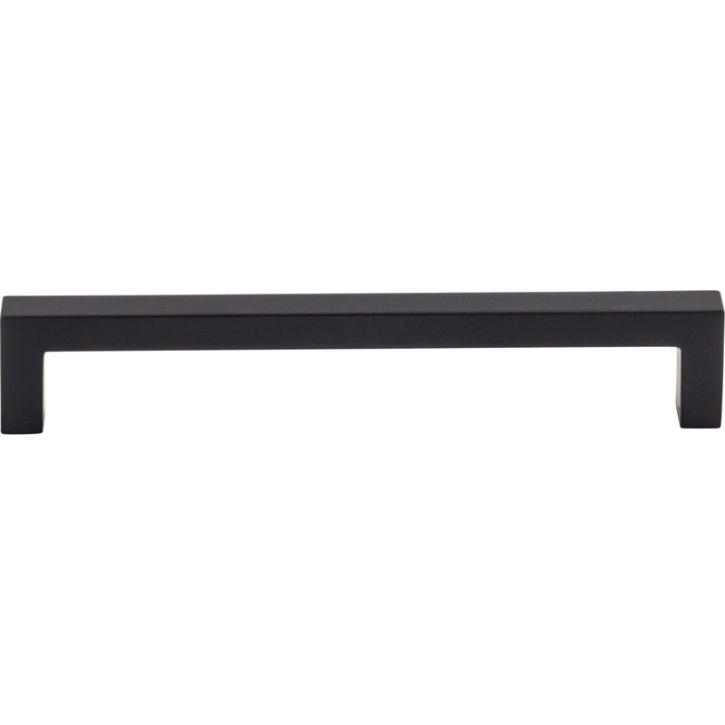 Square Bar pull, Flat Black, 6 5/16" Center to Center