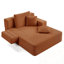 Chaise longue avec 3 coussins et pochette de rangement-132433411