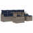 Coussin bleu marine / structure grise est en rupture de stock