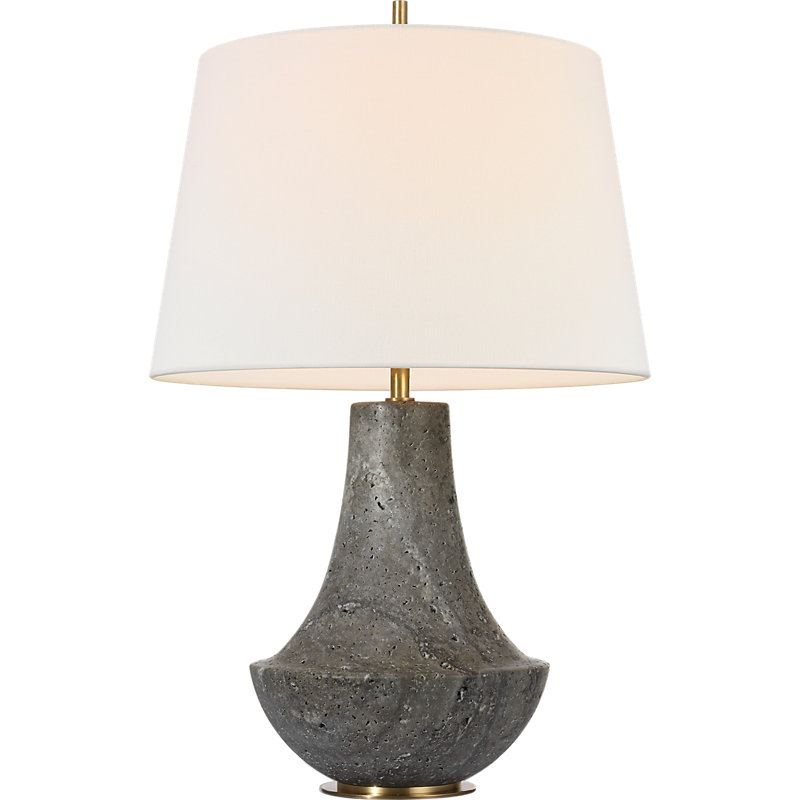 Thomas O'Brien Table Lamp, Dark Travertine