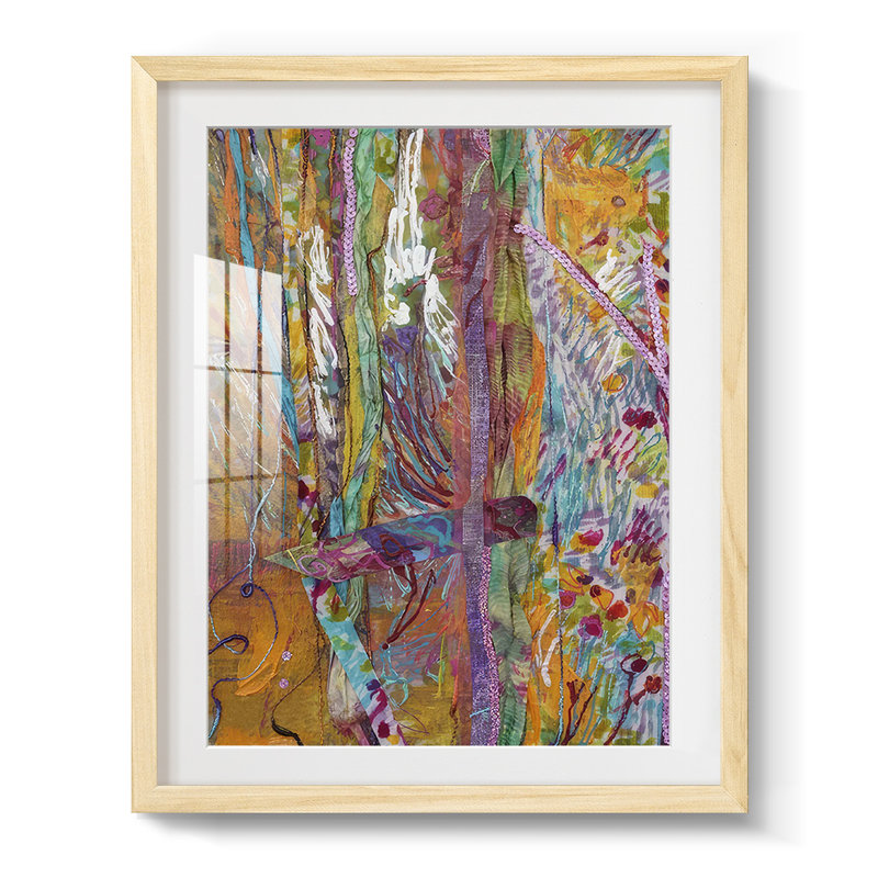 Waking Dream III -Framed Print, Natural, 25.5" H x 17.5" W