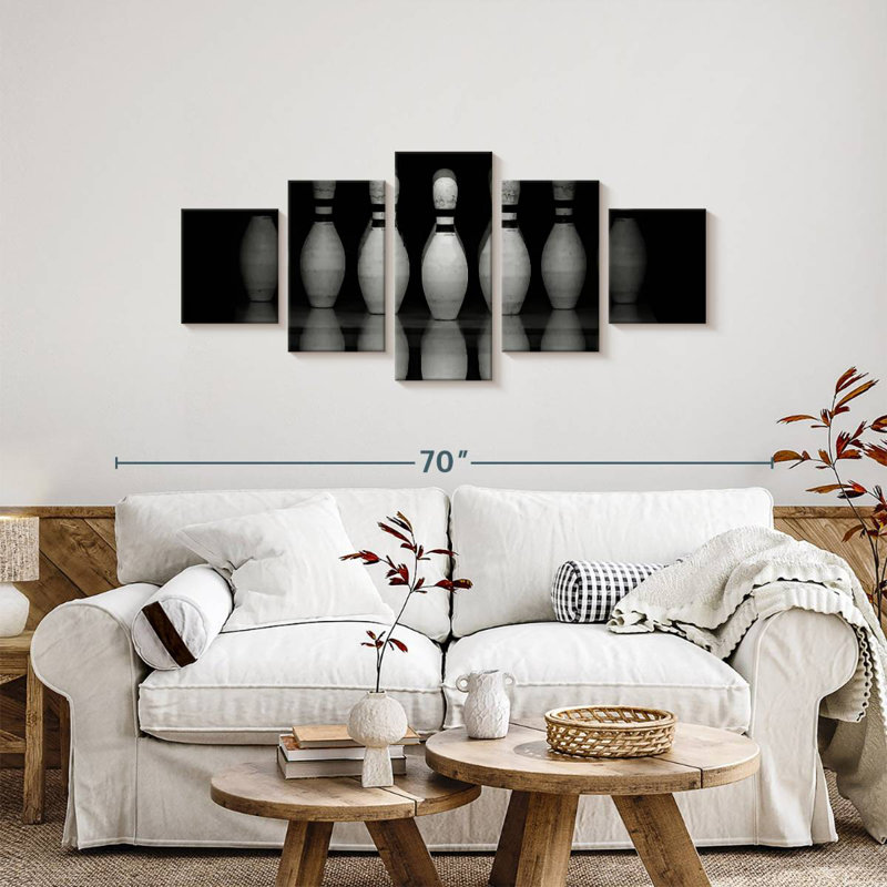 'Bowling Pins Reflection, 24" H x 55" W