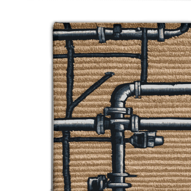 Tapis intérieur et extérieur brun Transport, Rectangulaire 2 pi x 3 pi