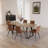 Jilliann Modern Kitchen Dining Set, 51'' to 67'' Extendable Dining Table with 32"H Upholstered Dining Chairs(1Table 6Chairs)-1279751417-1322620705