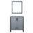 Dark Grey 30" W Bathroom Vanity With 22" D, 28" Mirror & Mutable Storage 30 In. X 22 D Bath 28 Personalized-48304832
