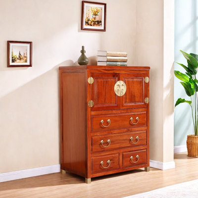 Armoire d'entrée en bois de camphre massif